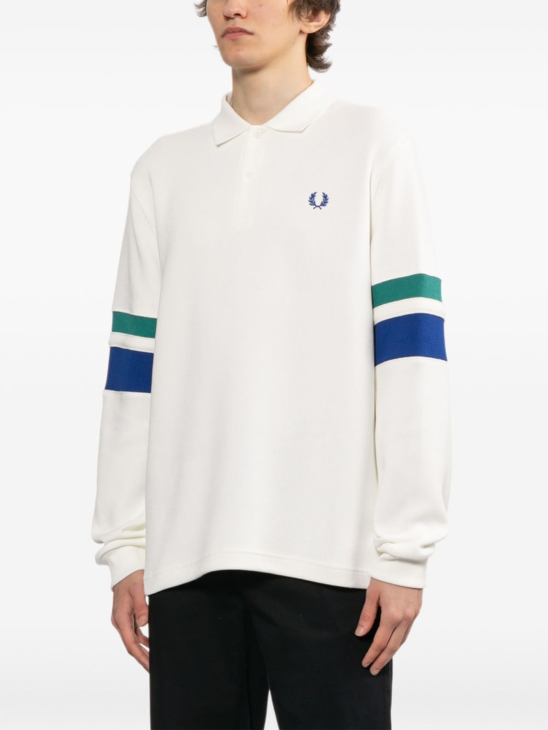 logo-embroidered long-sleeve polo shirt 3