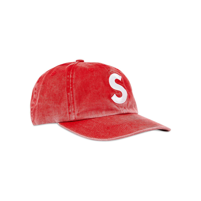 Supreme Supreme Pigment Print S Logo 6-Panel 'Red' outlook