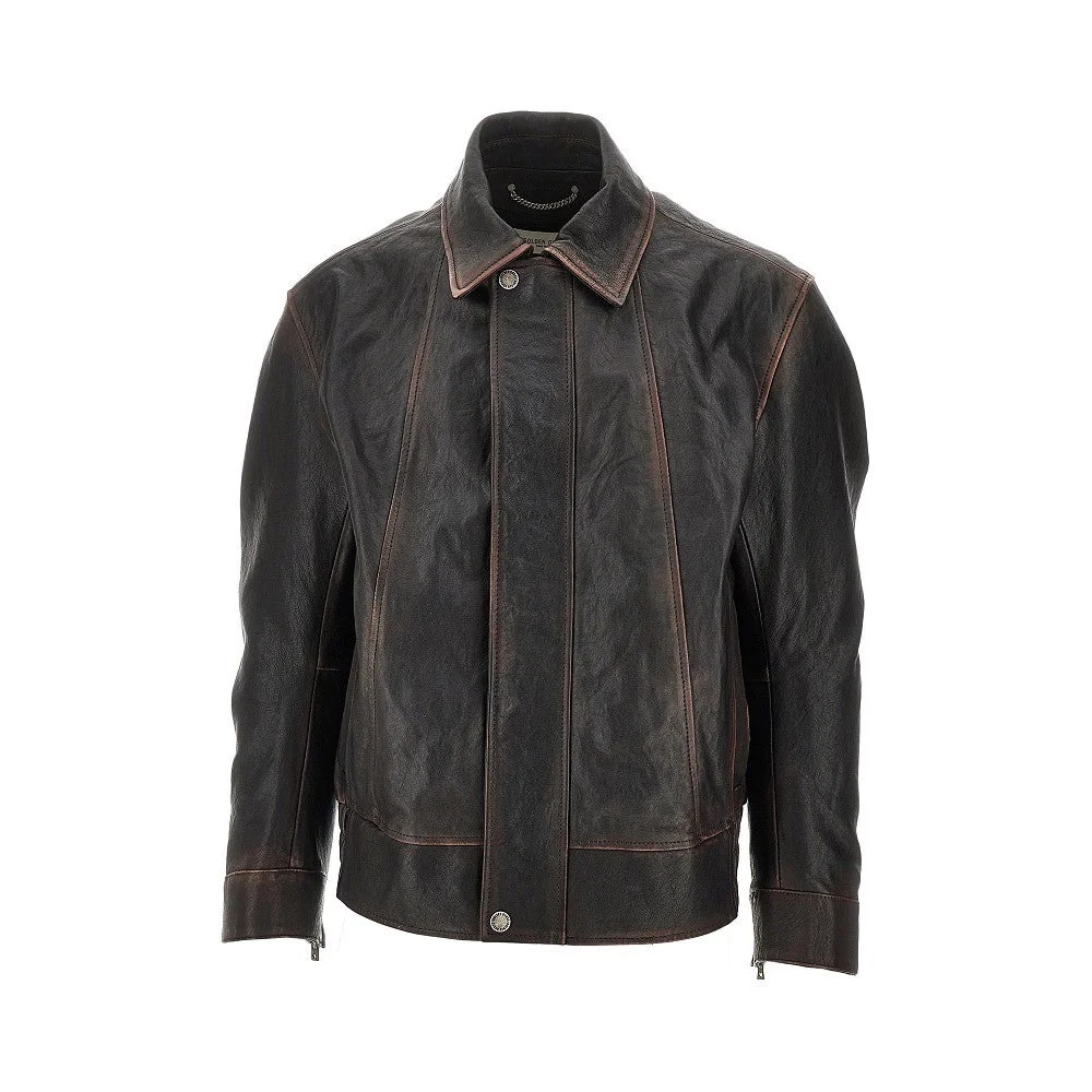 'PRINCE' NAPPA LEATHER BOMBER JACKET - 1
