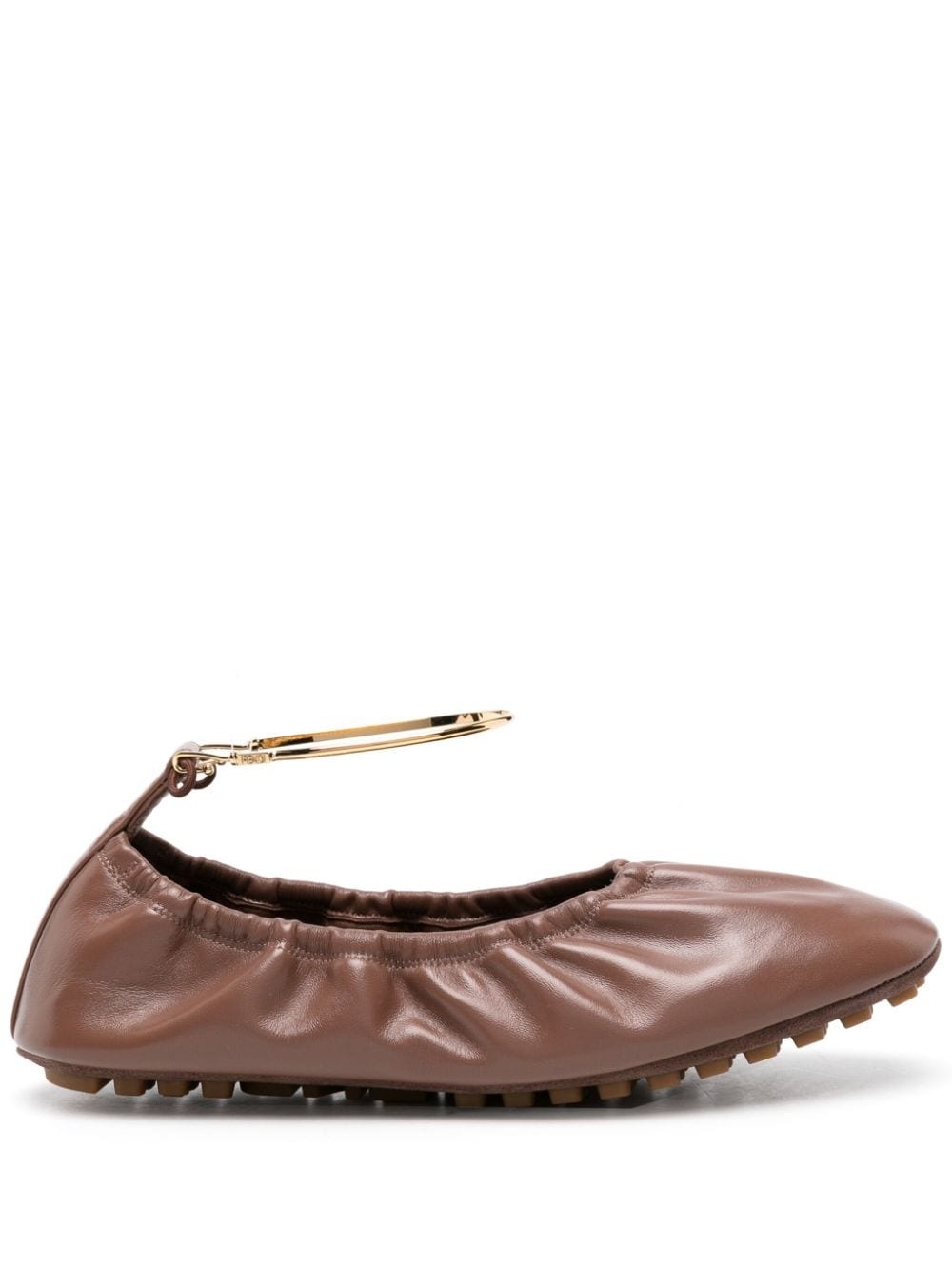 leather ballerina shoes - 1