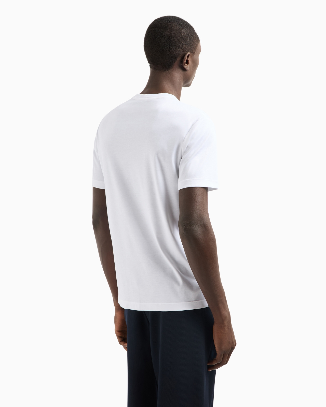 COTTON-INTERLOCK T-SHIRT WITH EMBROIDERED LOGO - 3
