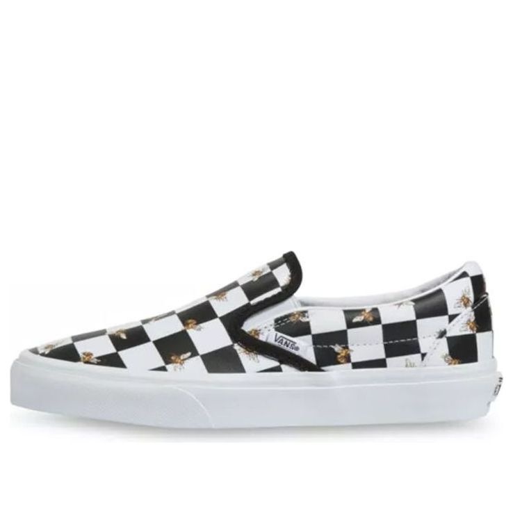 Vans Classic Slip-On Bee Check 'Black White' VN0A33TB9EH - 1