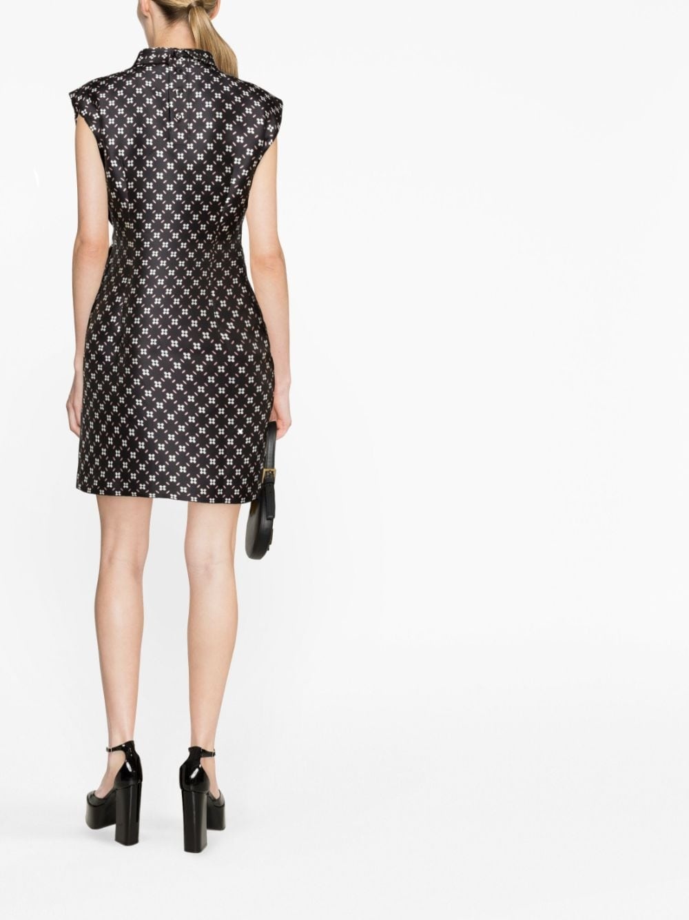 floral-print satin minidress - 3