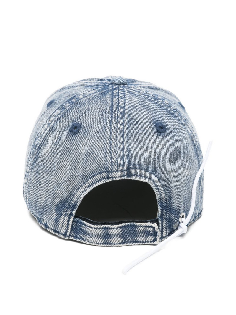 AUTRY logo denim baseball cap outlook