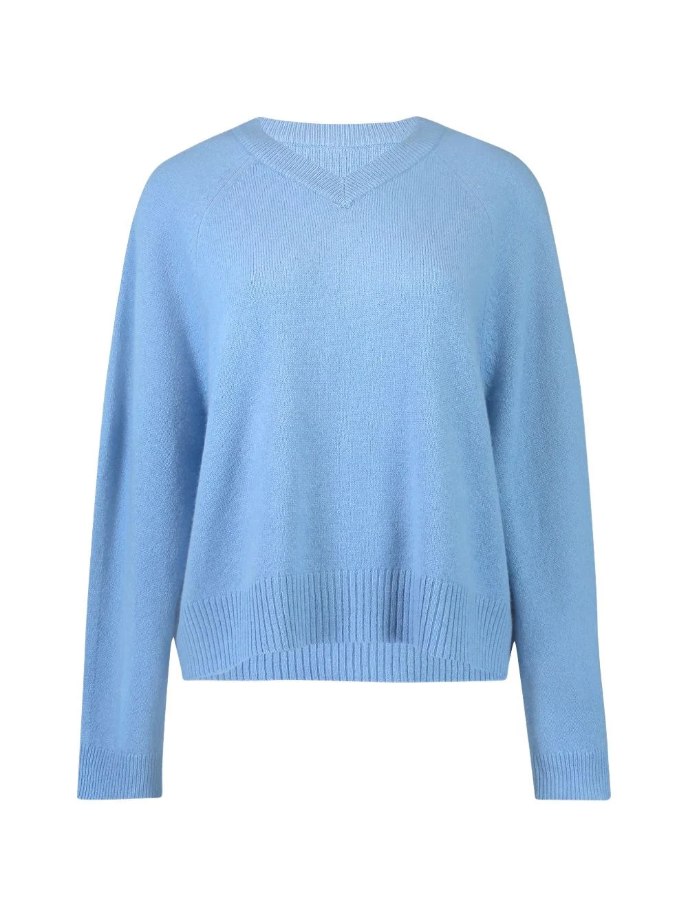 V-neck long-sleeve sweater - 1