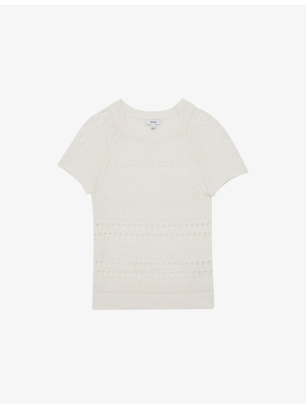 Chloe Textured Short-Sleeve Linen Top - 1
