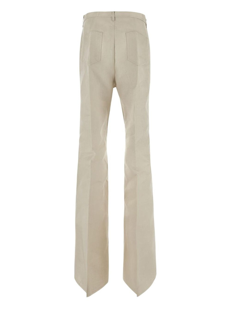 Rick Owens linen straight-leg trousers outlook