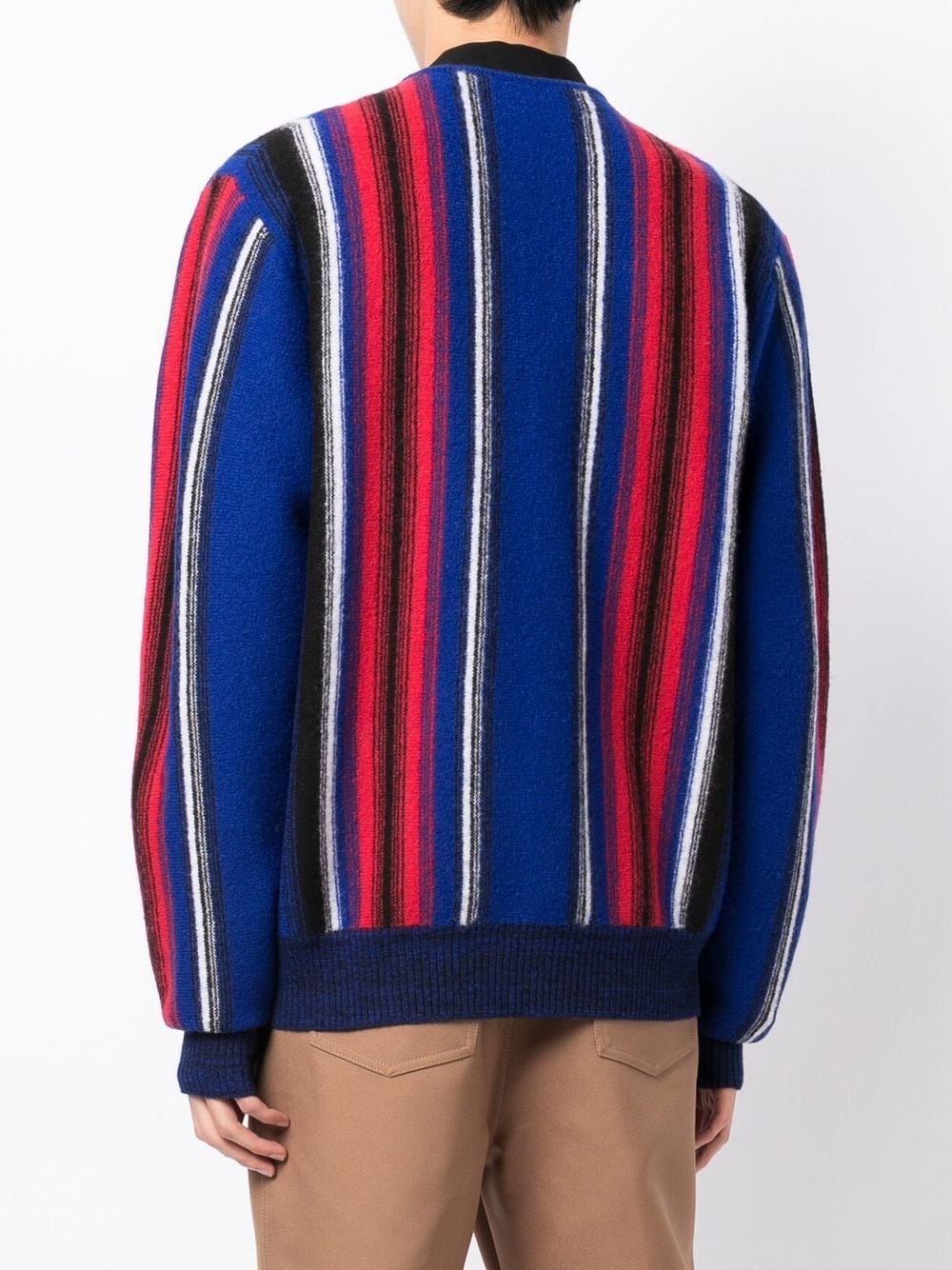 intarsia-knit V-neck cardigan - 4
