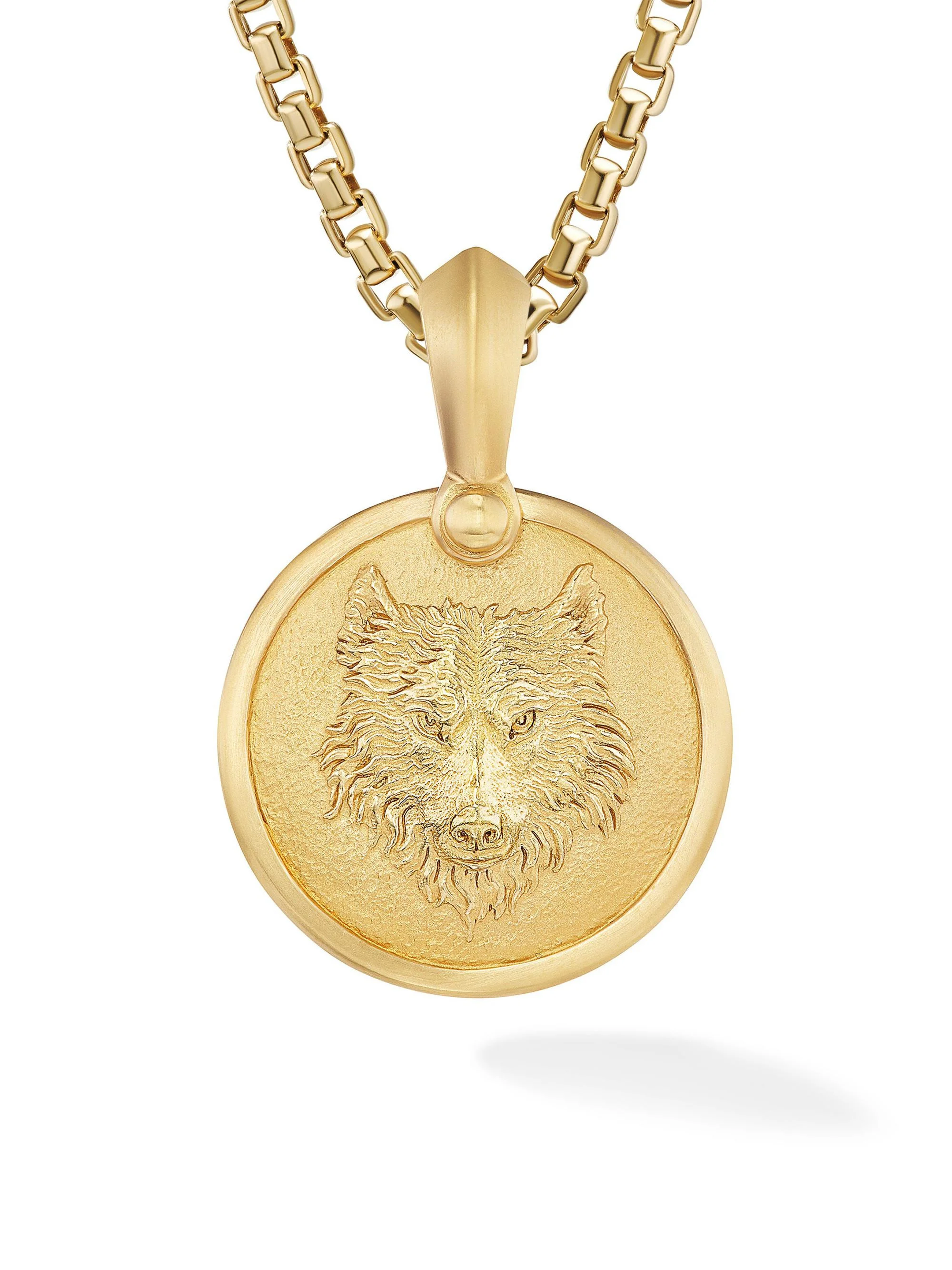 Men's Petrvs Wolf Amulet in 18K Yellow Gold - Gold - 1