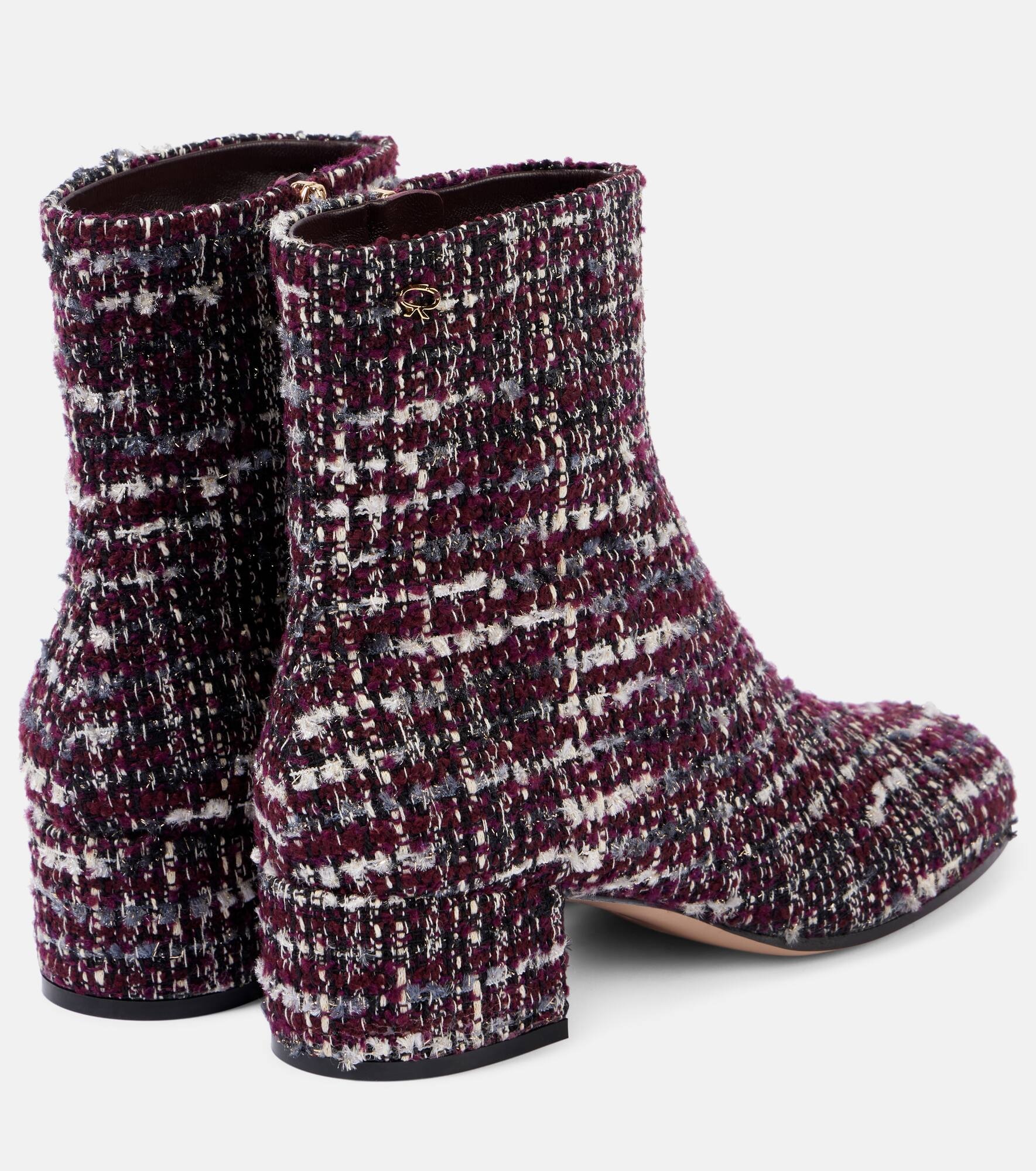 45 bouclé ankle boots - 3