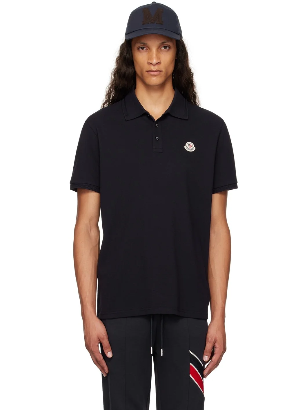 Navy Logo Patch Polo - 1