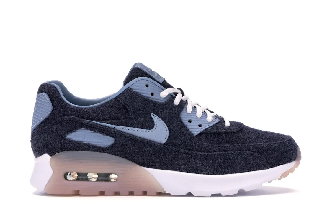 Nike Air Max 90 Ultra Premium Midnight Navy/Blue Grey-White (Women's) - 1