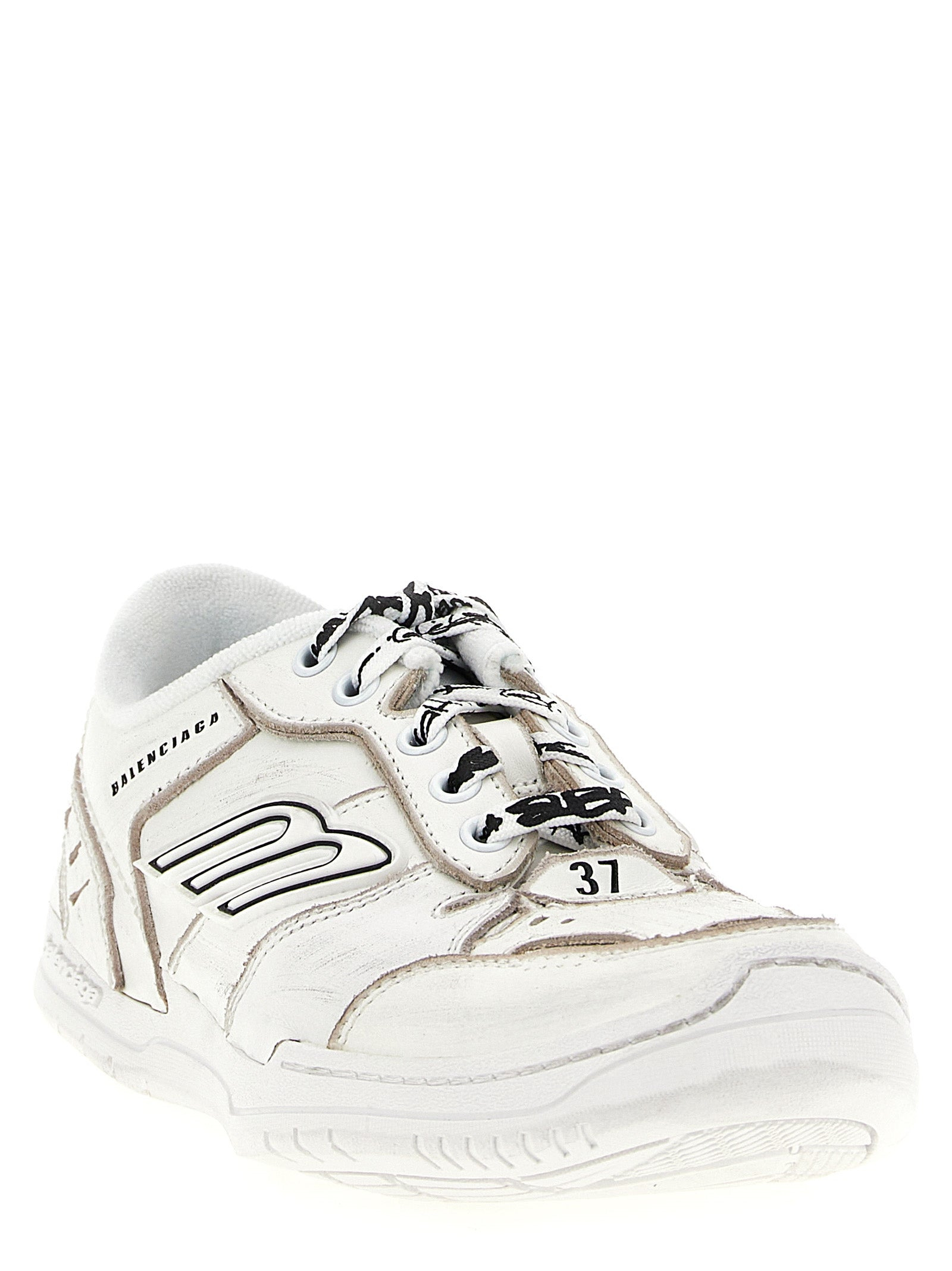 Balenciaga Women 'Hamptons Worn-Out Medio' Sneakers - 2