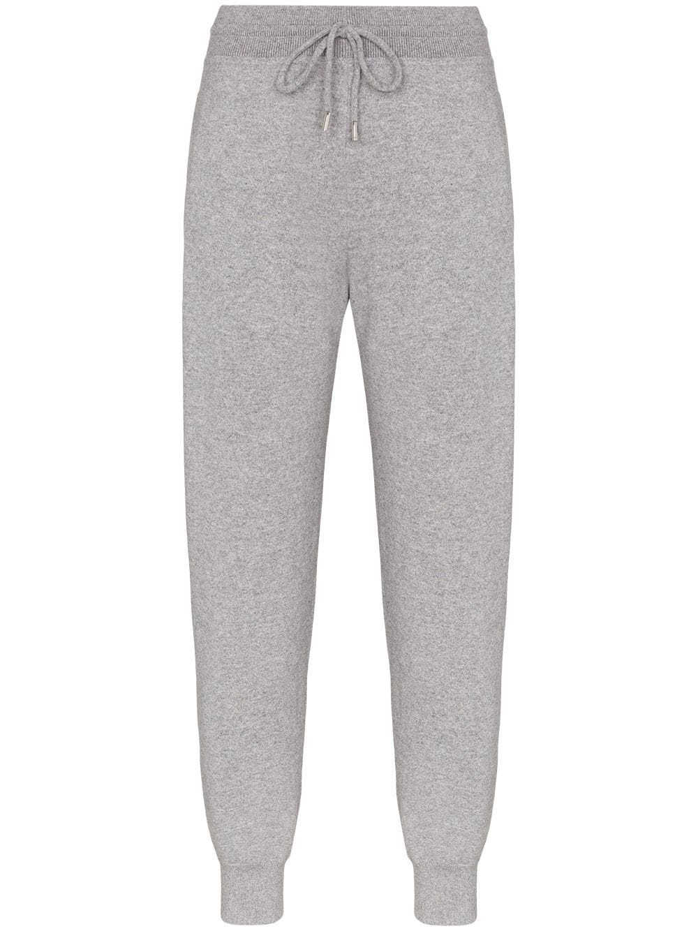 knitted track style trousers - 1