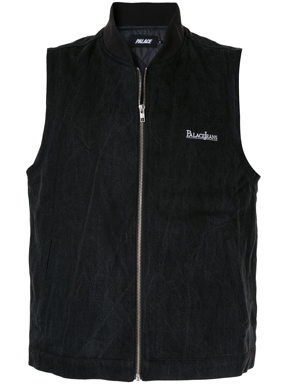 stonewash denim gilet - 1