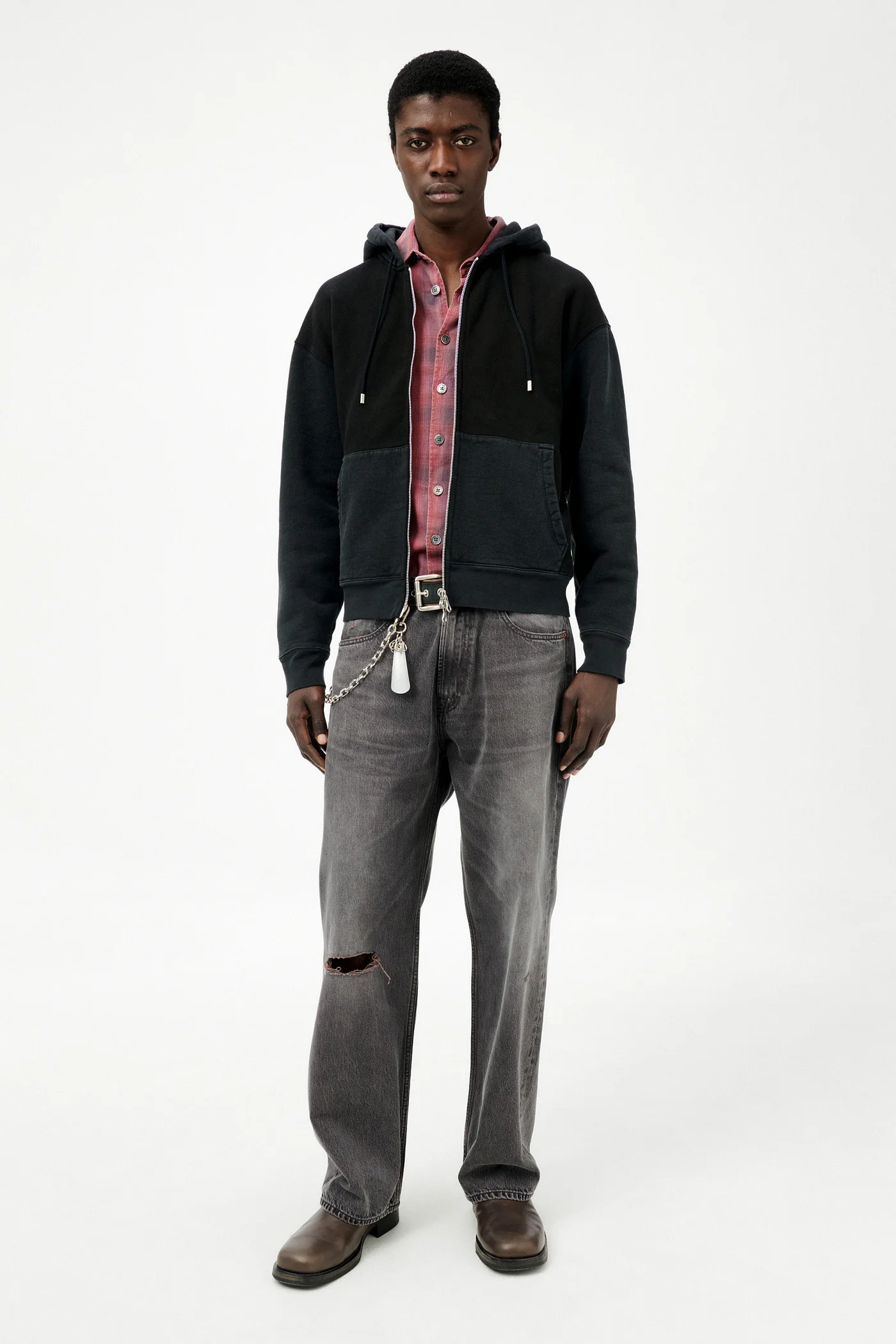 OUR LEGACY-RASCAL HOOD-M4256RC CHARCOAL ELASTIC MELTON \u2013 Dope