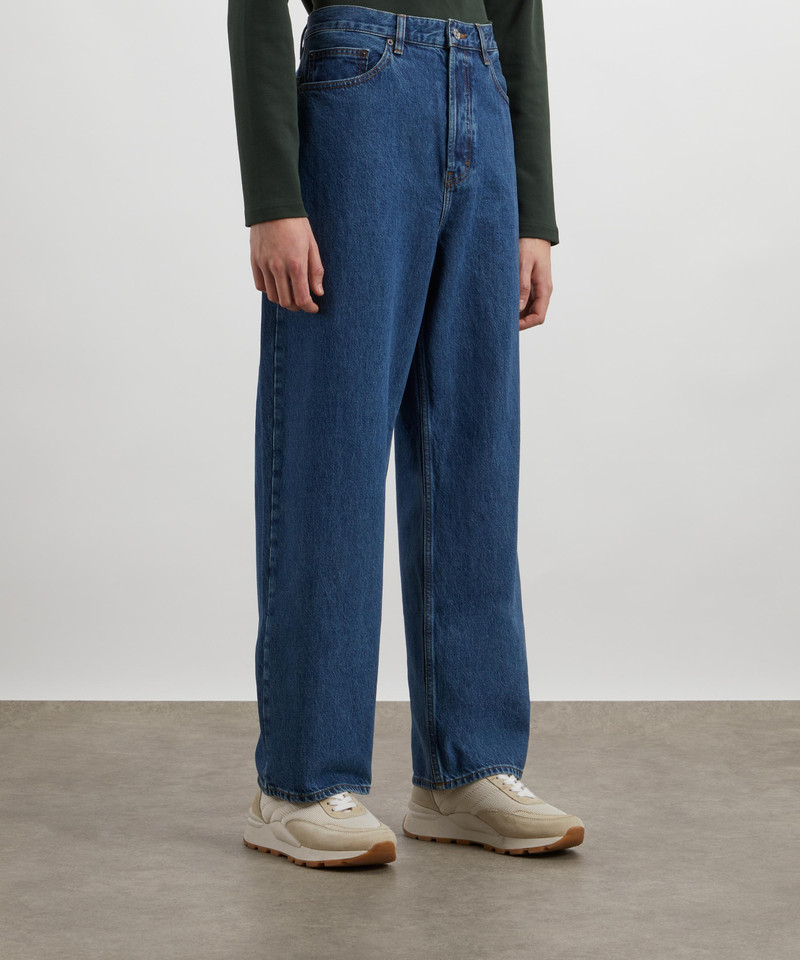 FRAME Baggy Wide Leg Jeans in Bonair outlook