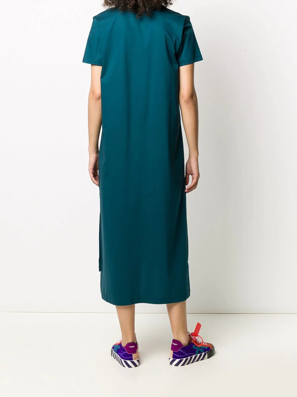 asymmetric T-shirt dress - 4