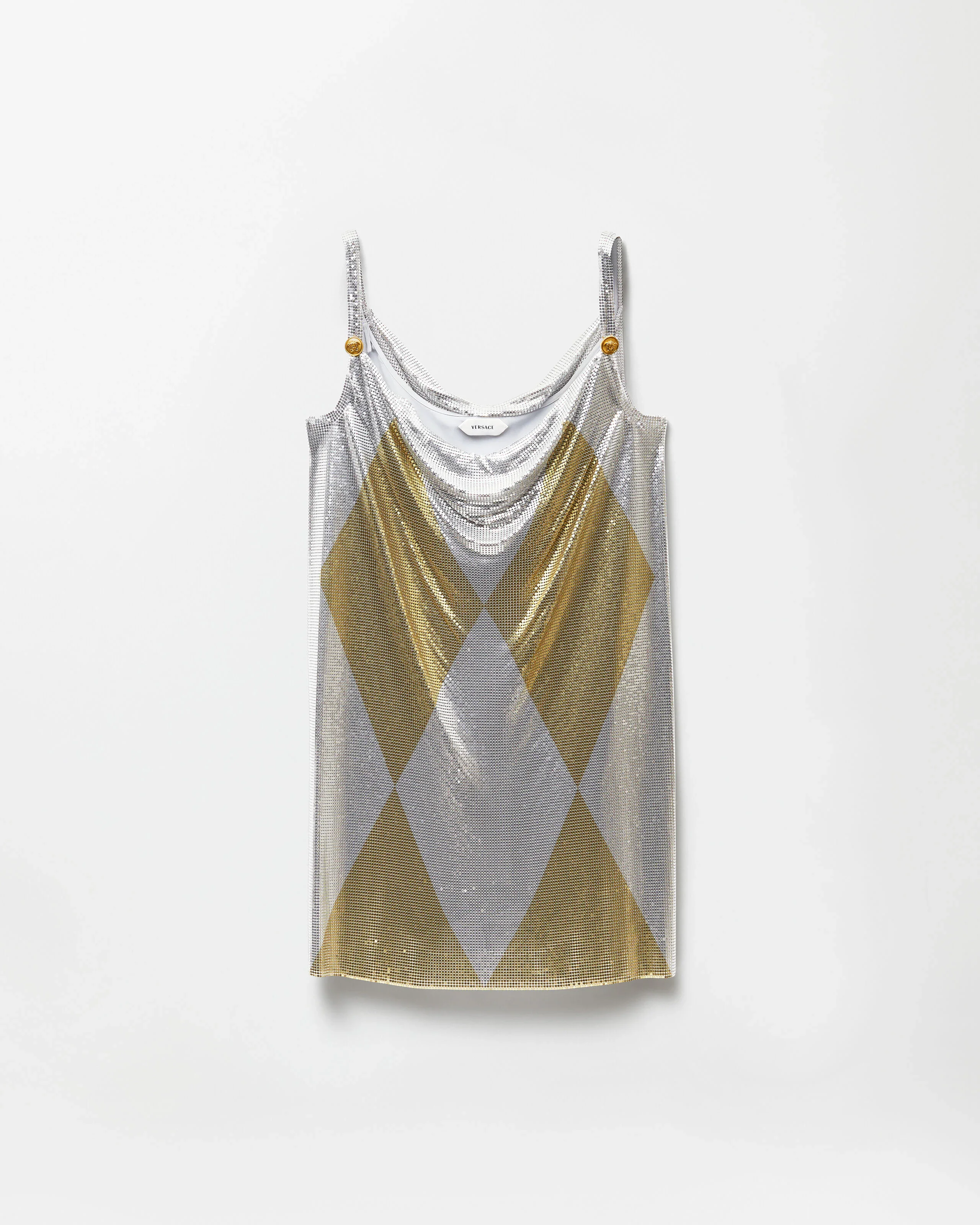 Metal Mesh Mini Dress - 1