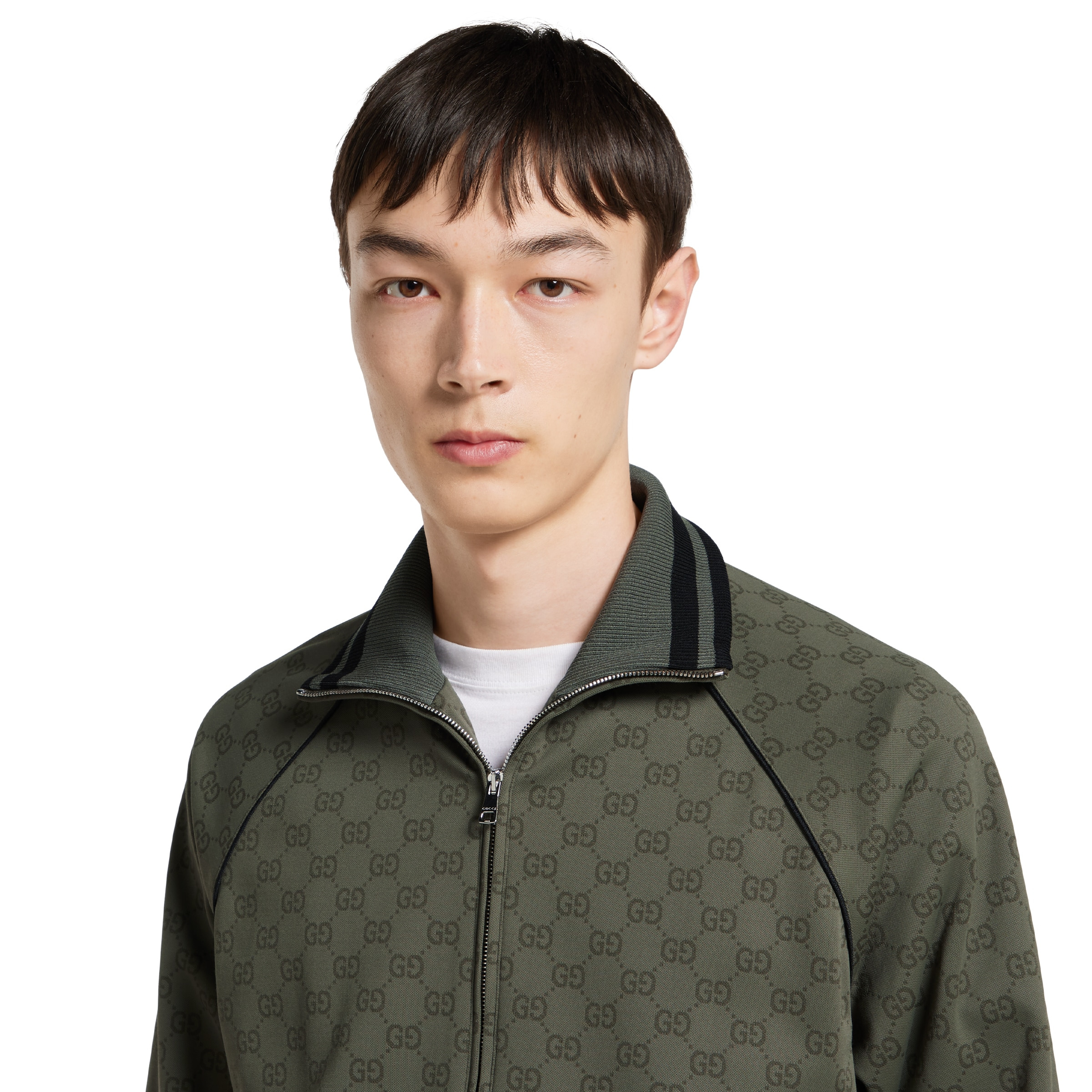 GG jersey jacquard zip jacket - 5