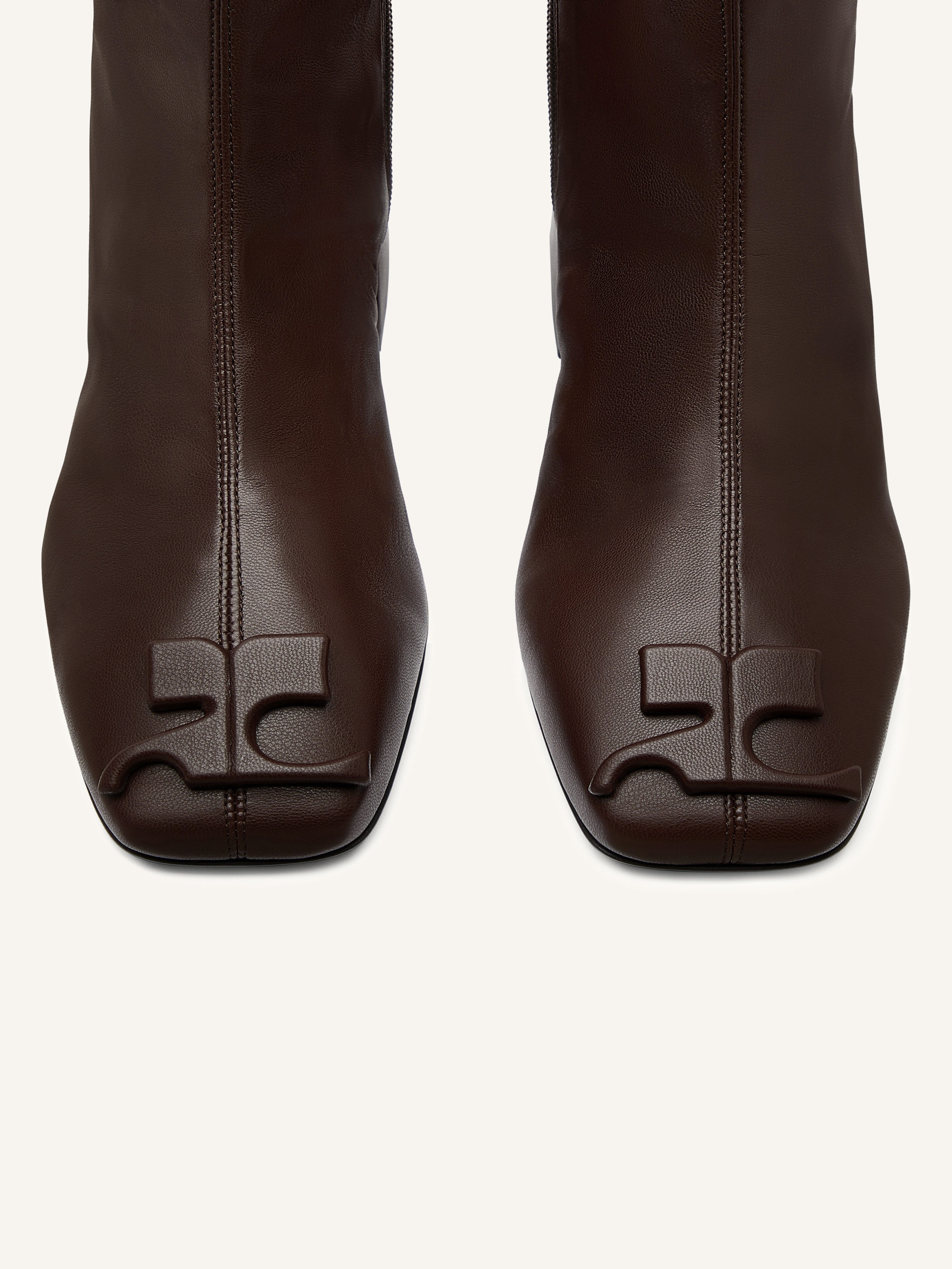 REEDITION STRETCH LEATHER EFFECT BOOTS - 4