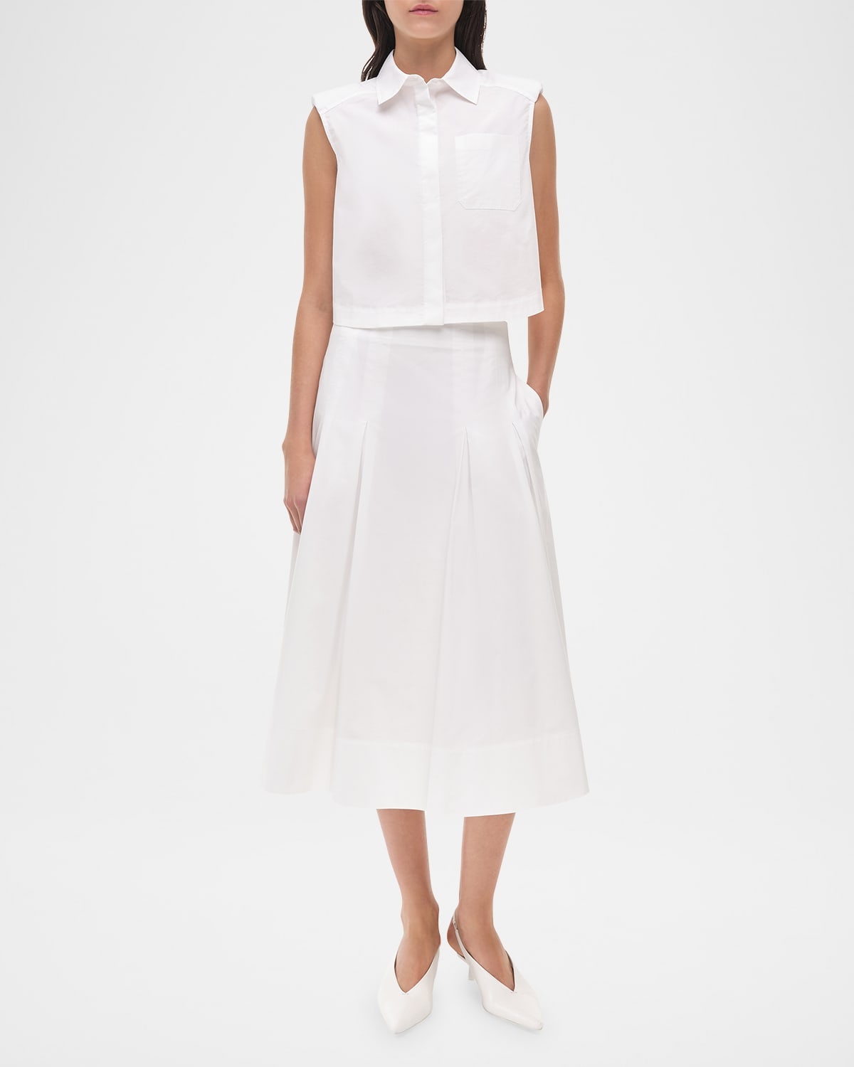 Winslow Cropped Cotton Shirt - 6