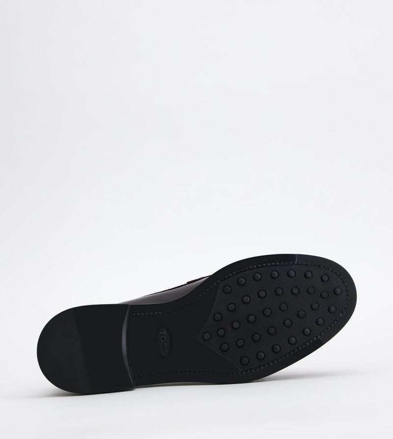 LOAFERS IN LEATHER - BURGUNDY 5