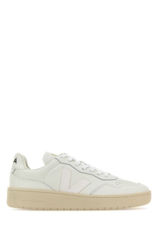 White leather V-90 sneakers - 1