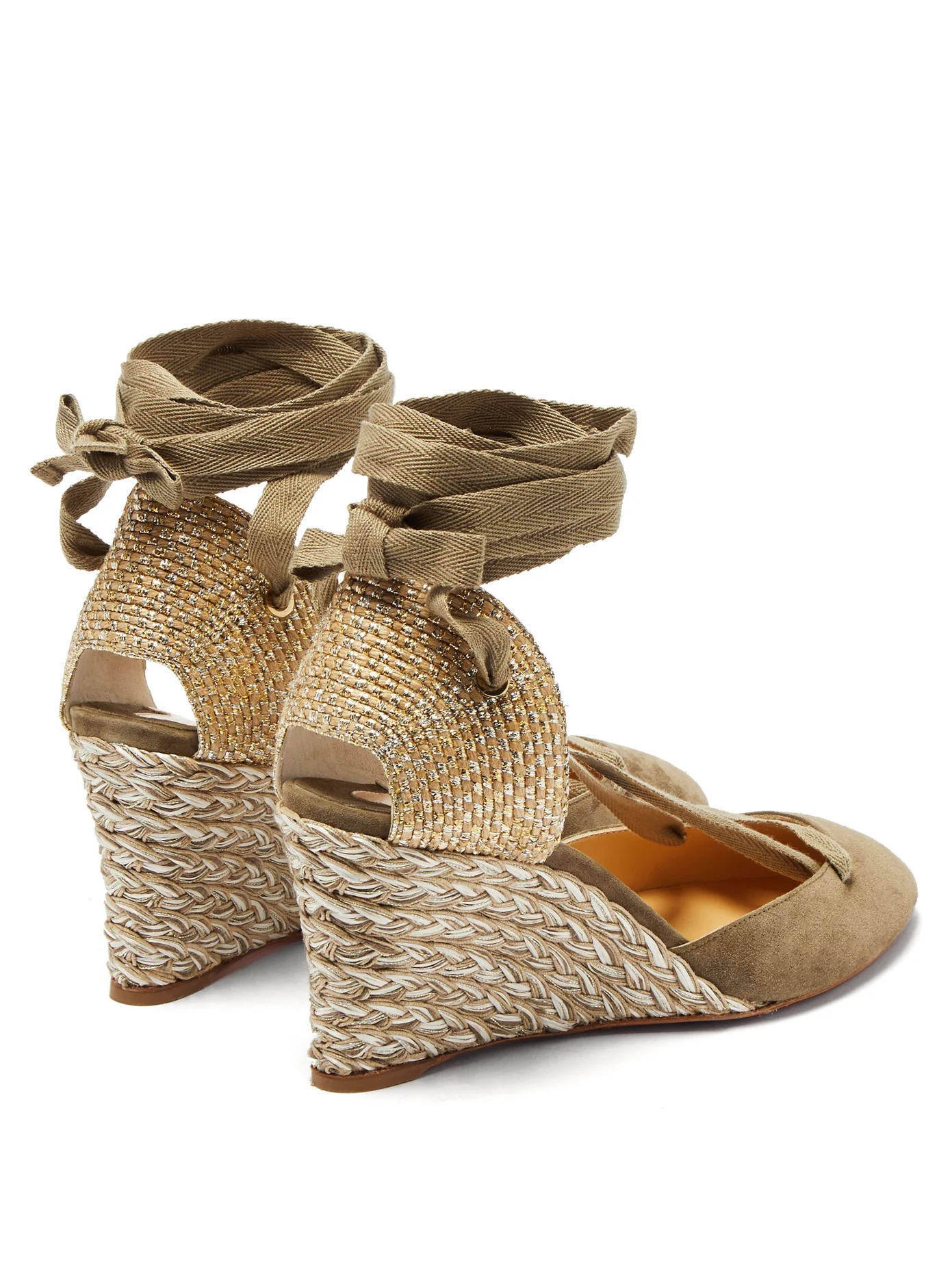 Noémia 70 suede wedge espadrilles - 4