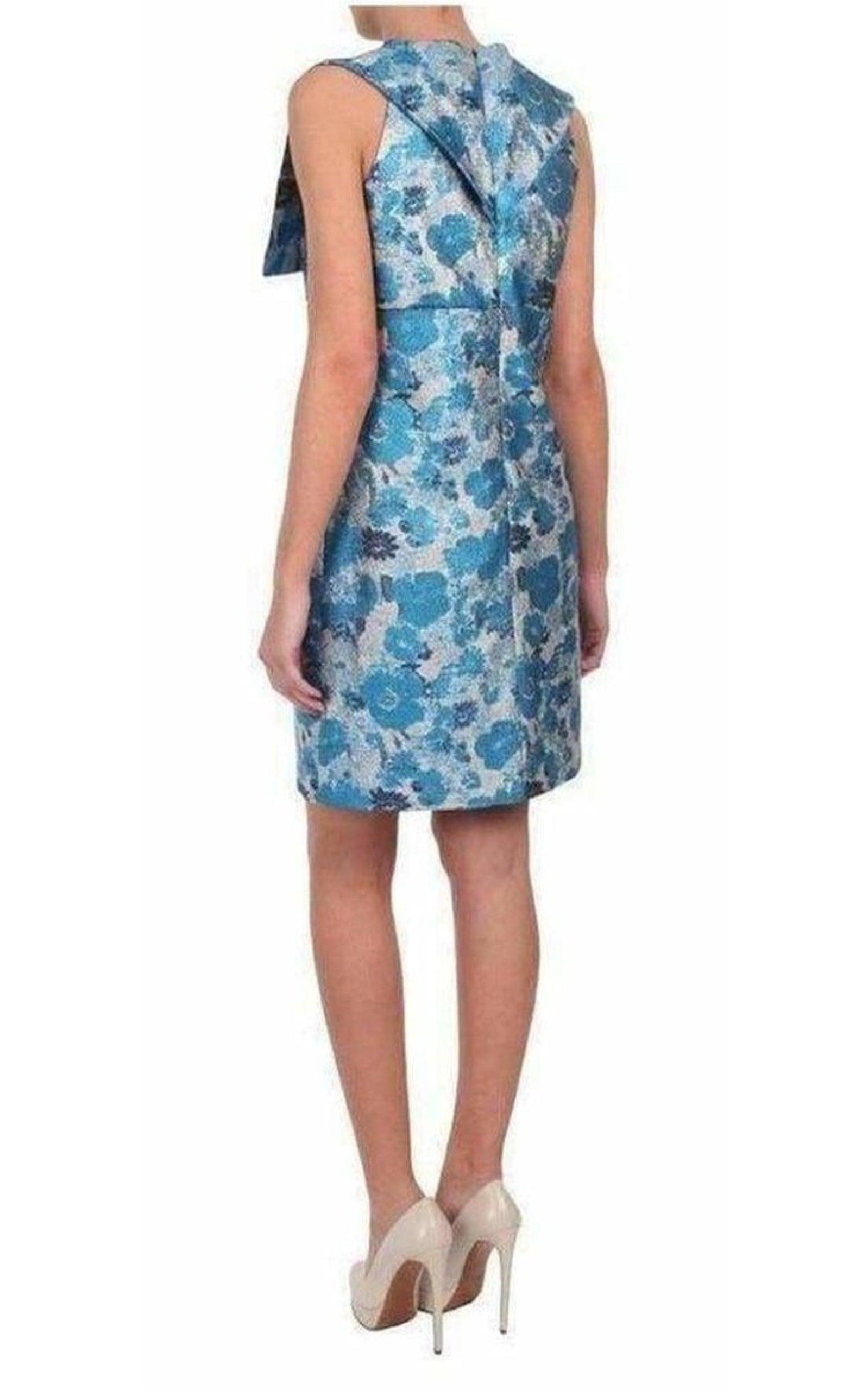 Silk Brocade Organza Dress - 3