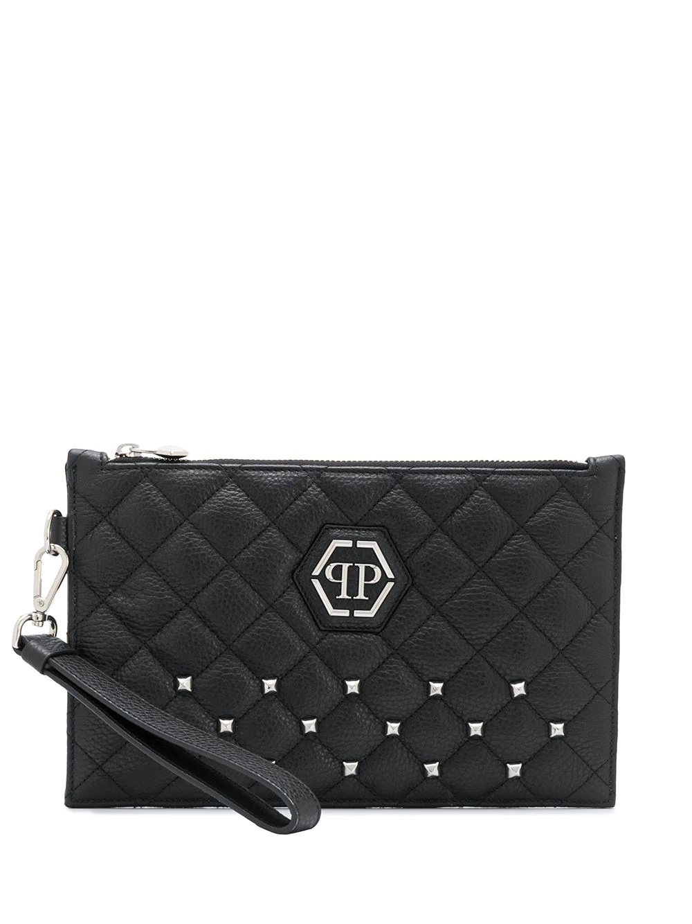 Minudier quilted stud clutch bag - 1