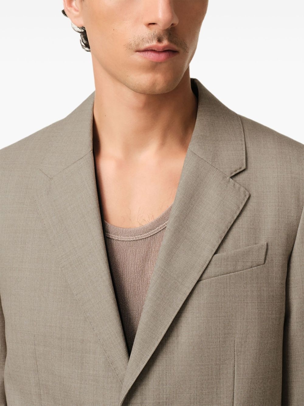 wool blazer - 6