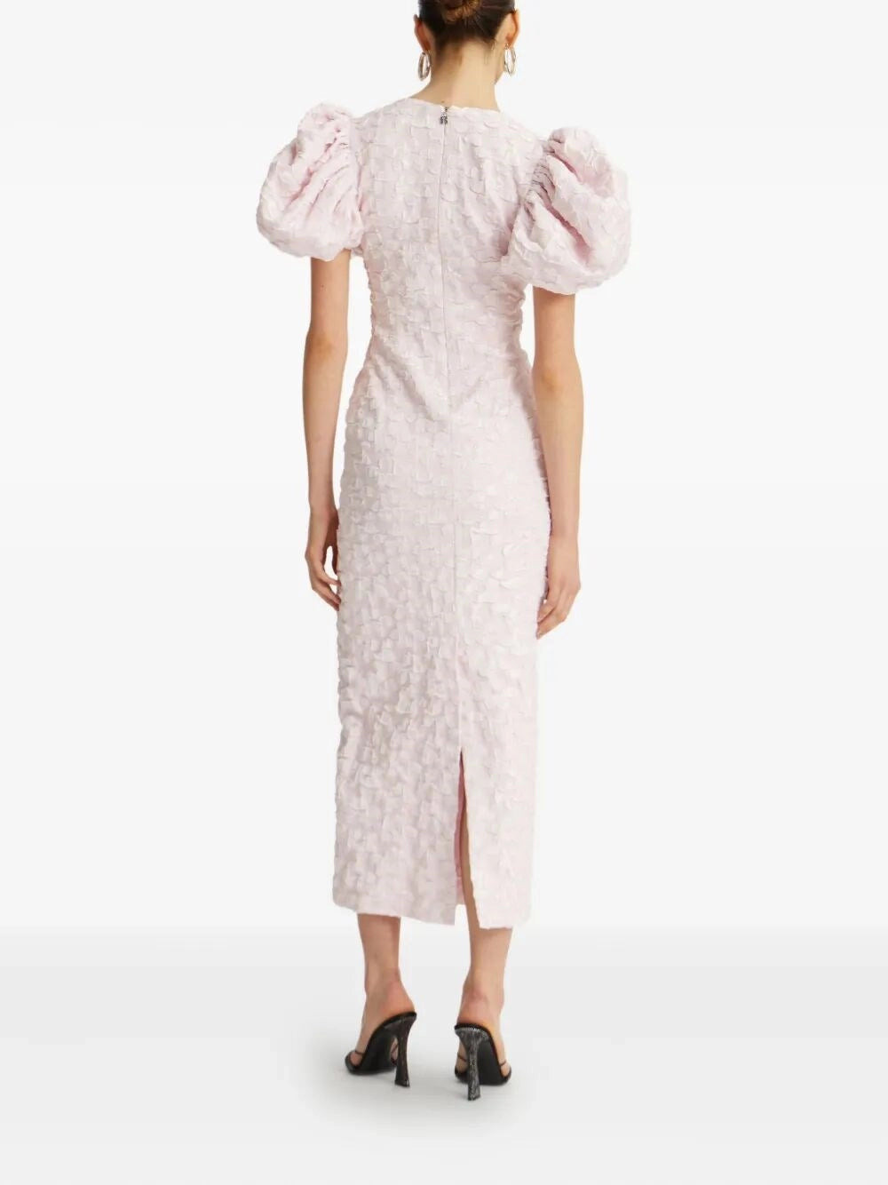 Rotate Women Jacquard Midi Puffy Dress - 5