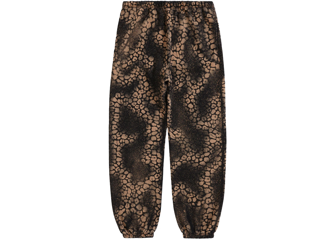 Supreme Bleached Leopard Sweatpant Black - 1
