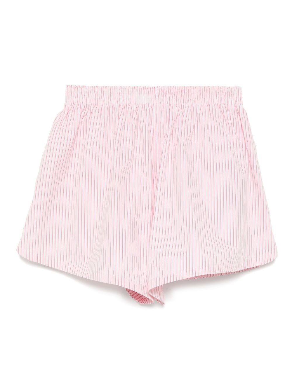 striped poplin shorts - 2