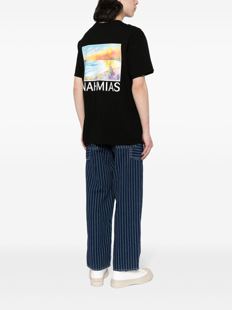 NAHMIAS logo-embroidered cotton T-shirt outlook