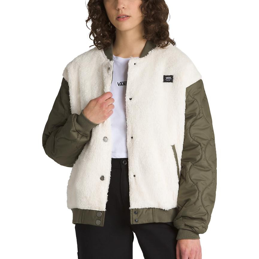 (WMNS) Vans Kasia Bomber Jacket 'Grape Leaf' VN000F8NKCZ - 4