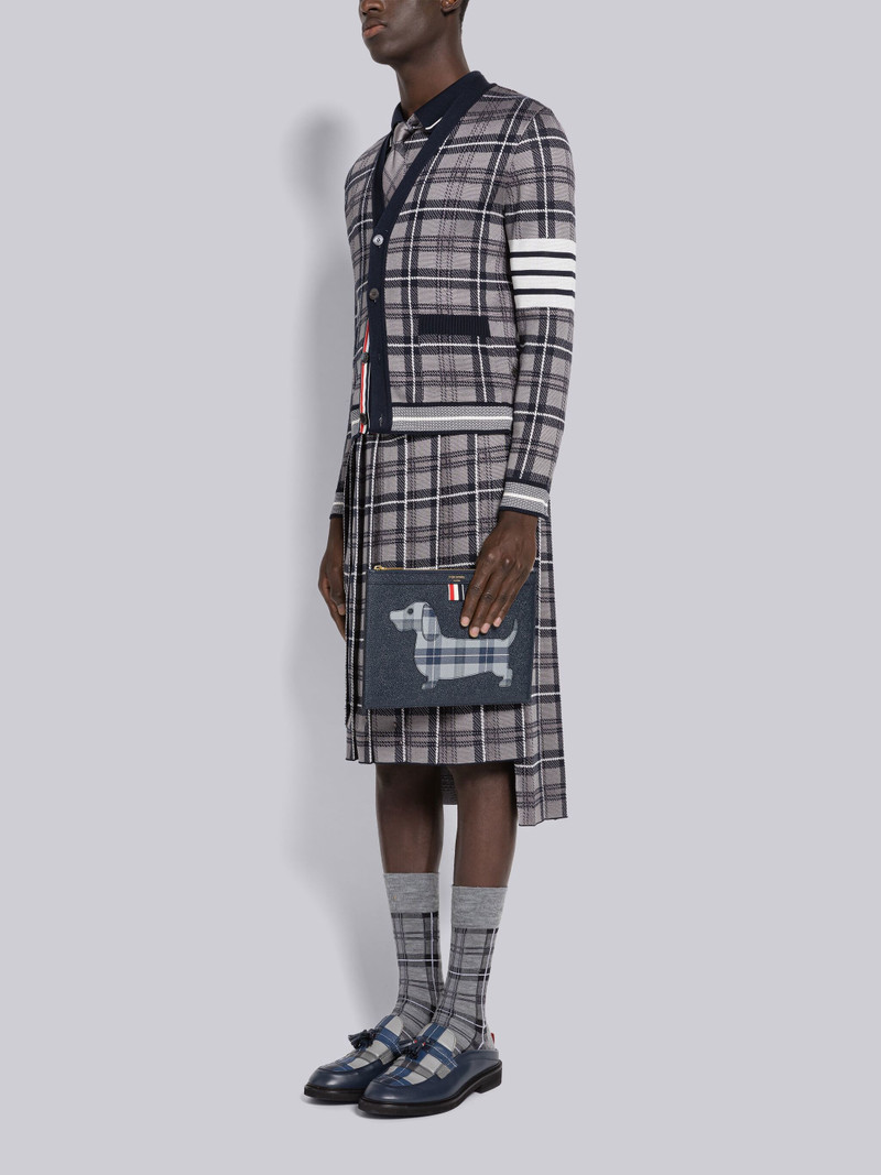 Pebble Grain Leather Tartan Hector Small Document Holder 4