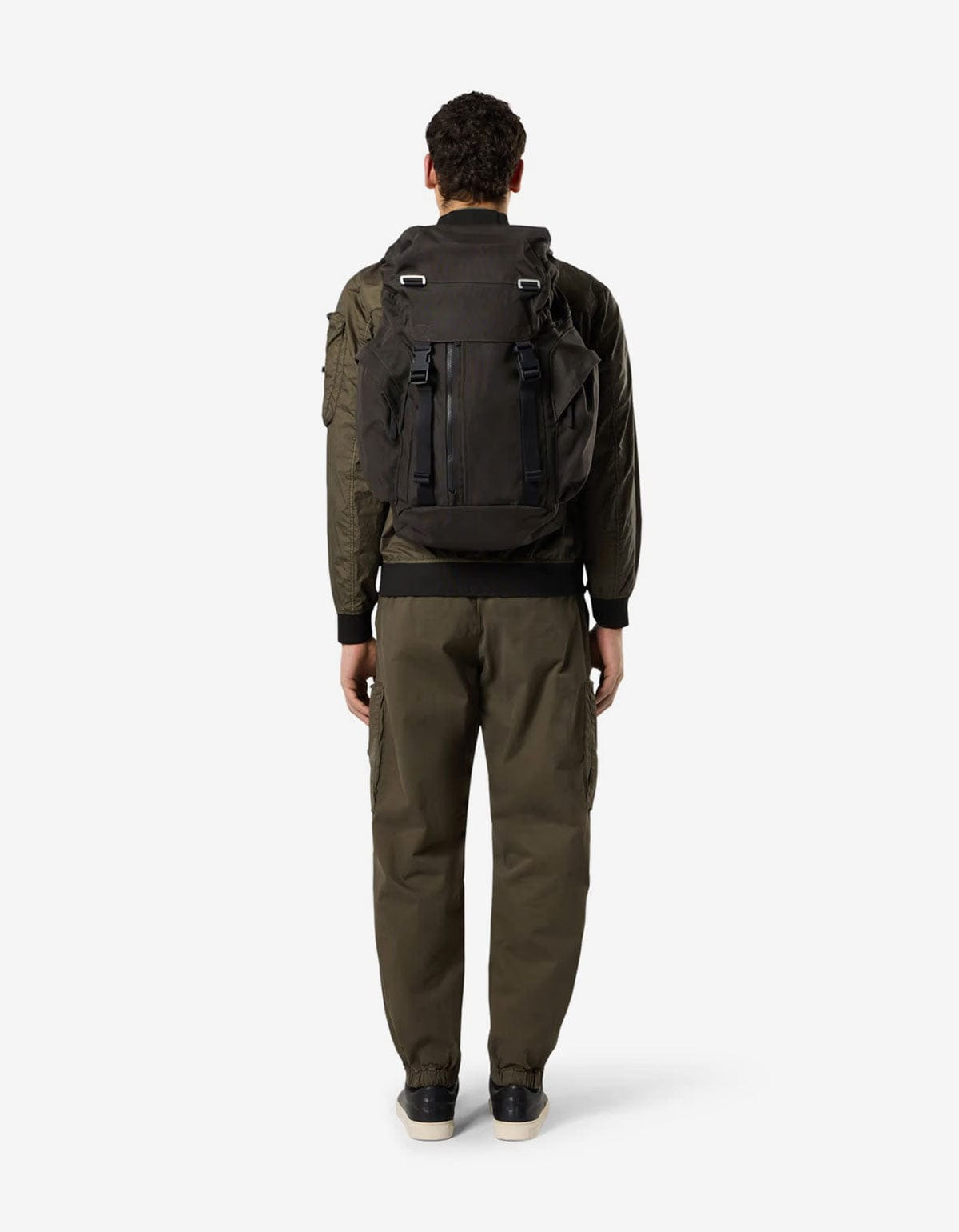 Stone Island Beige Resin Treated Cordura Backpack - 5