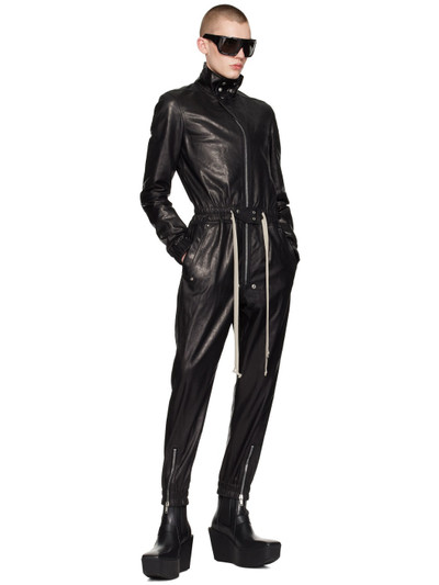 Rick Owens Black Luxor Leather Jumpsuit outlook