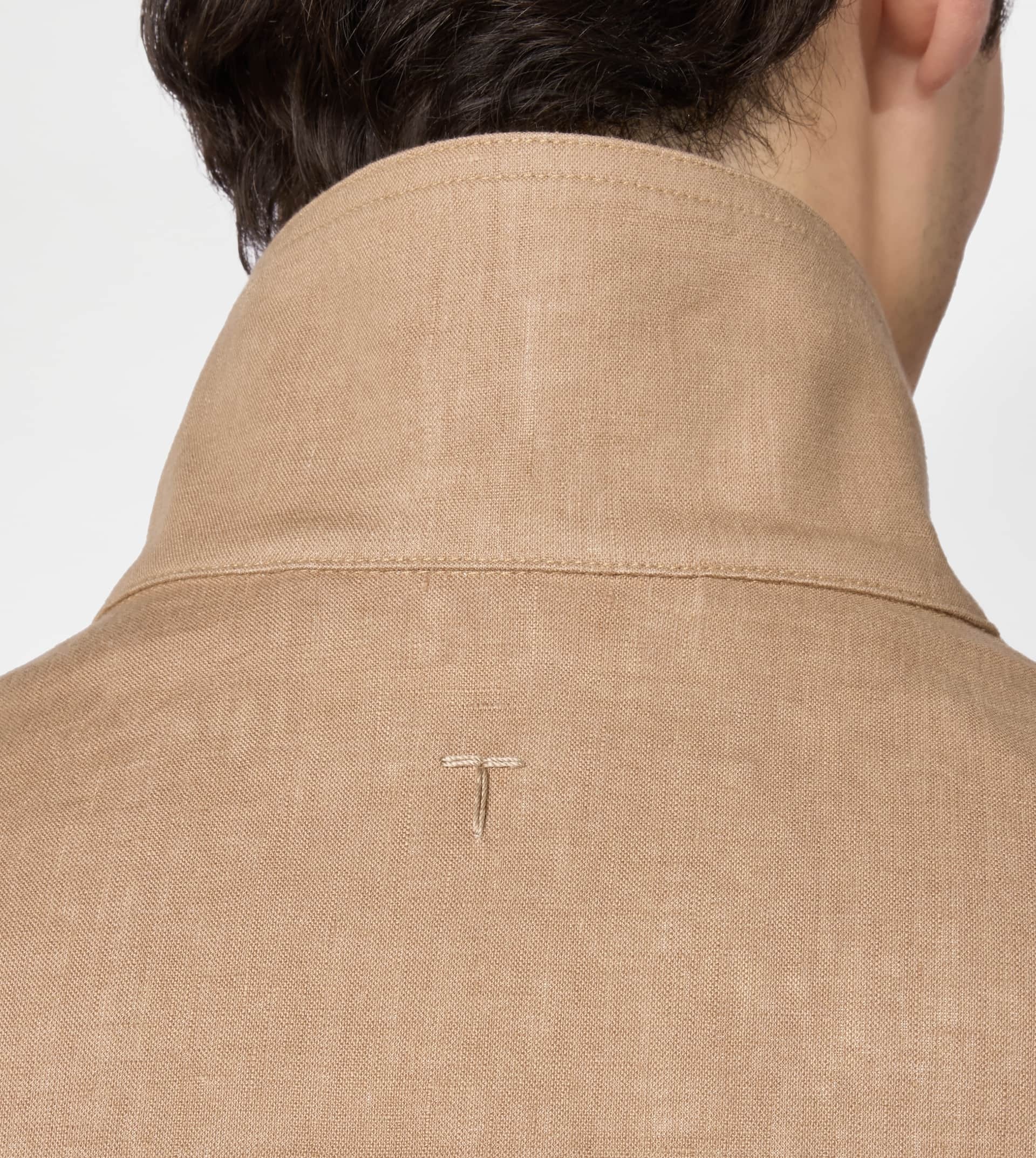 FIELD JACKET IN LINEN - BEIGE - 7