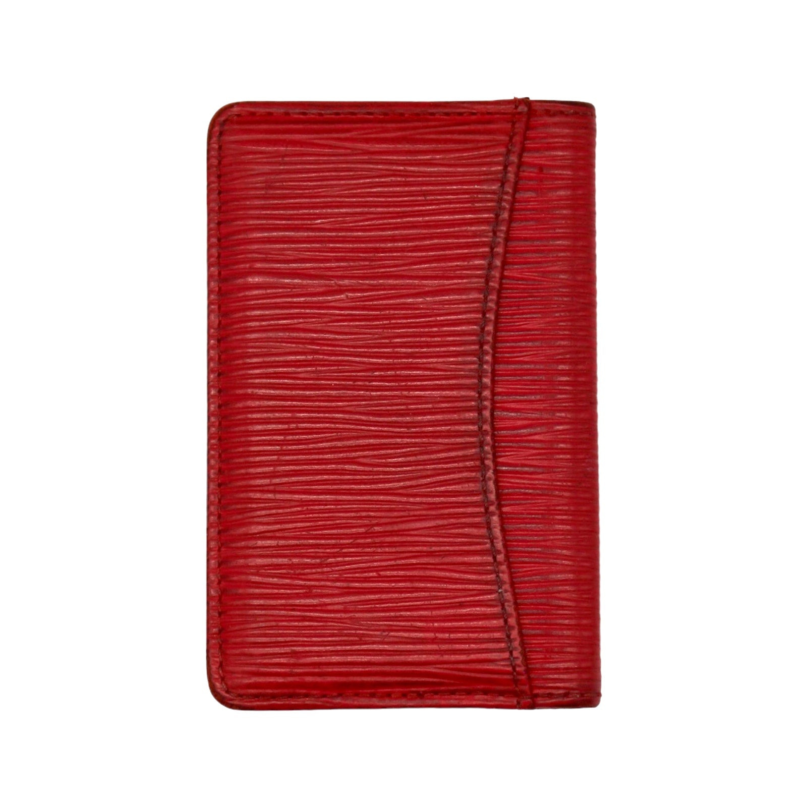 Louis Vuitton Pocket Organizer Wallet - Red Epi Leather - 3