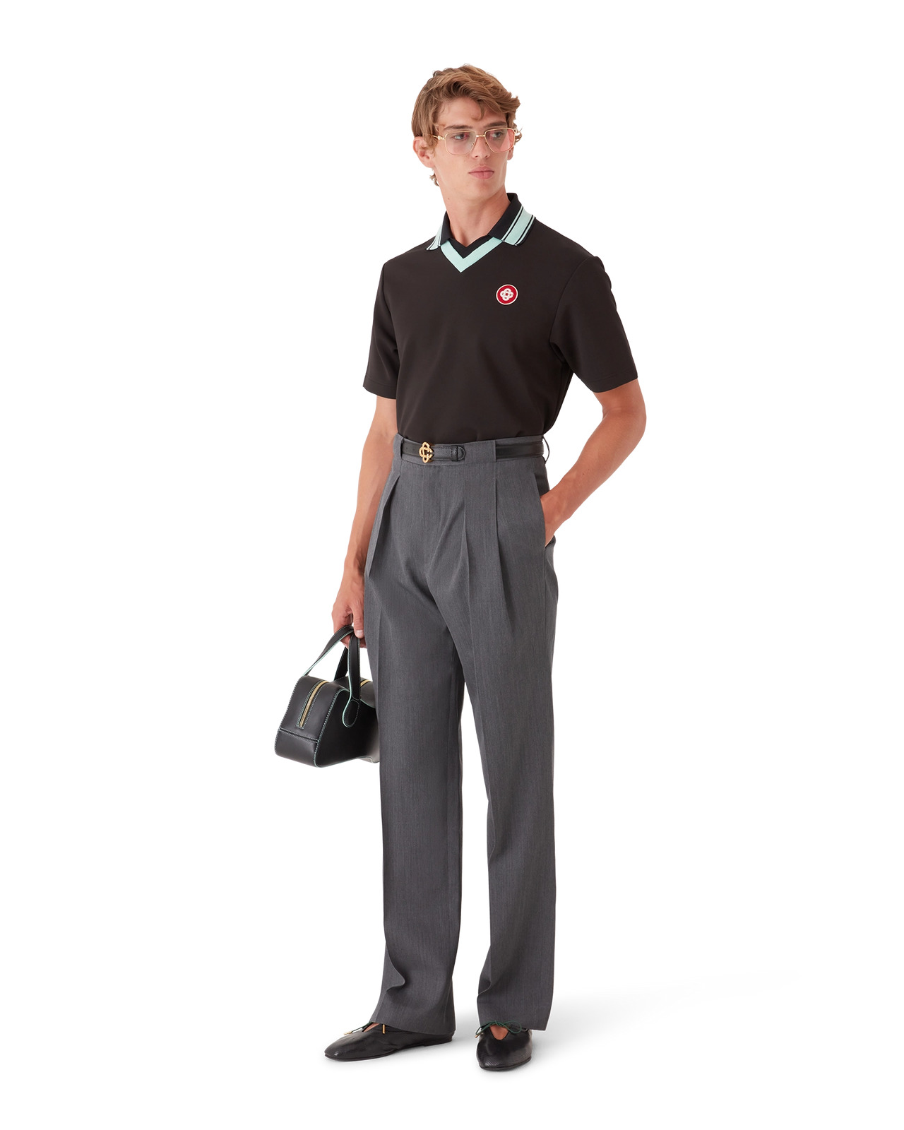 Wool Tailoring Belt Loop Trousers | Casablanca Paris - 3