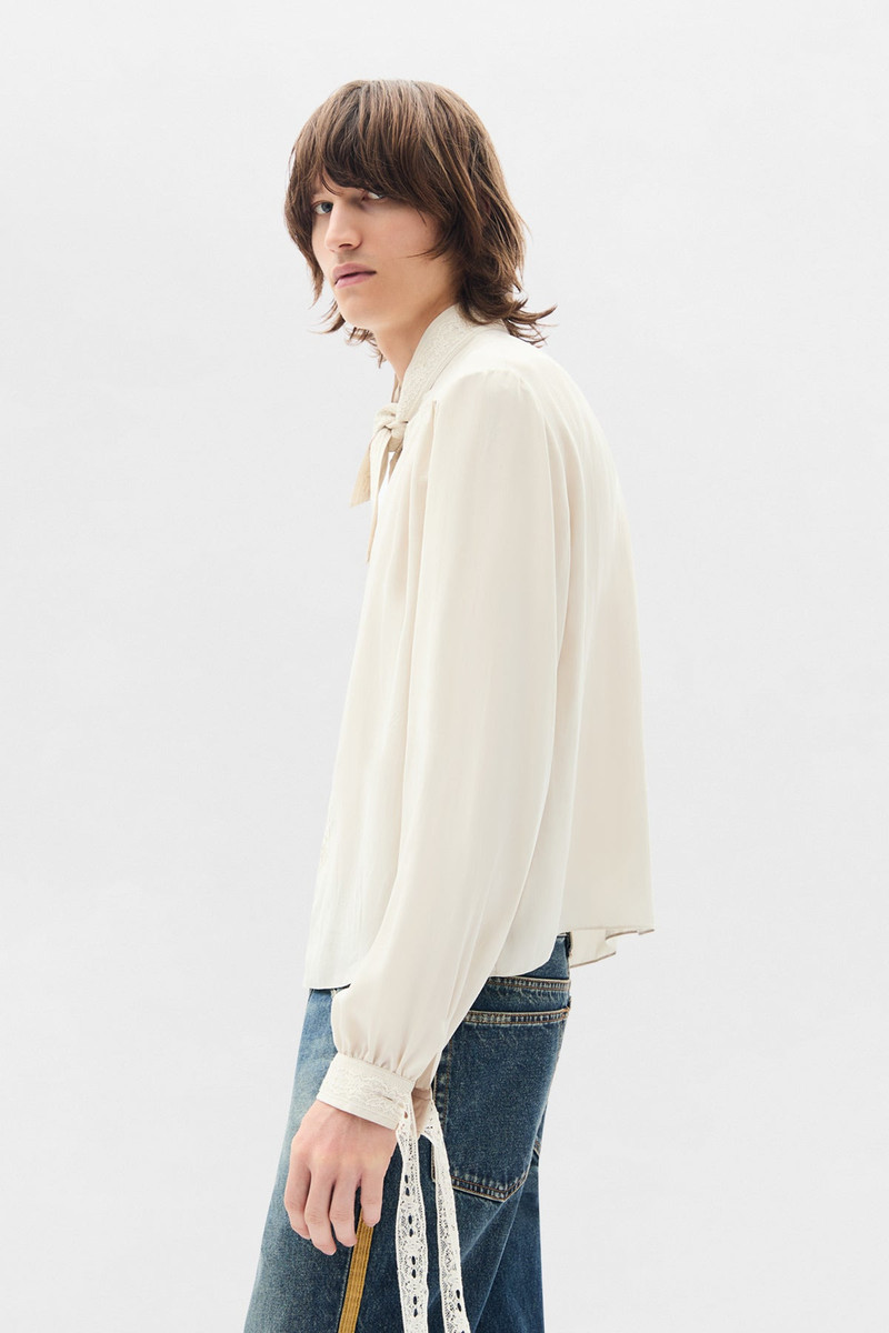 Ann Demeulemeester Aesir Comfort Cropped Shirt outlook