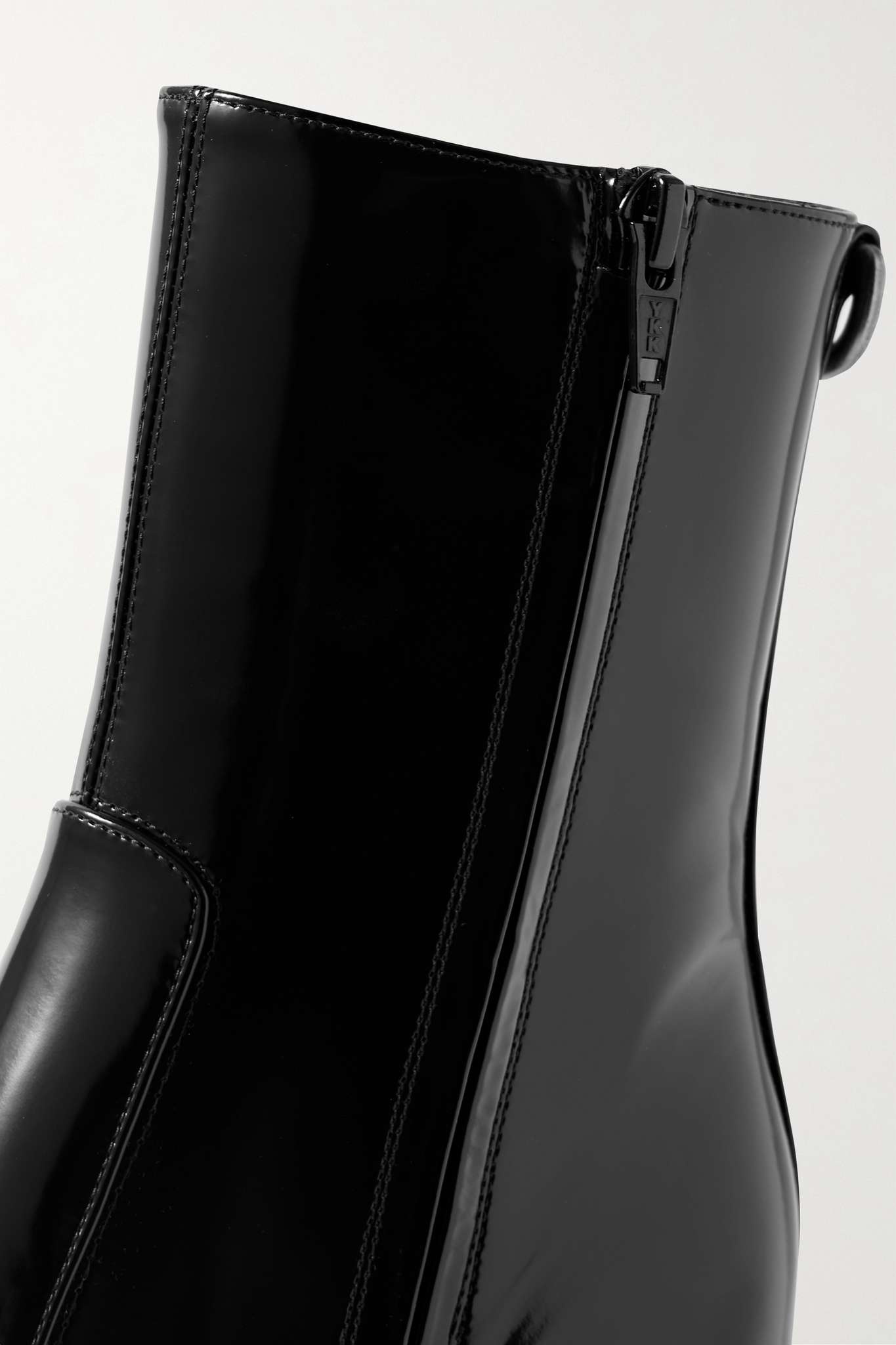 Betty buckled glossed-leather knee boots - 4