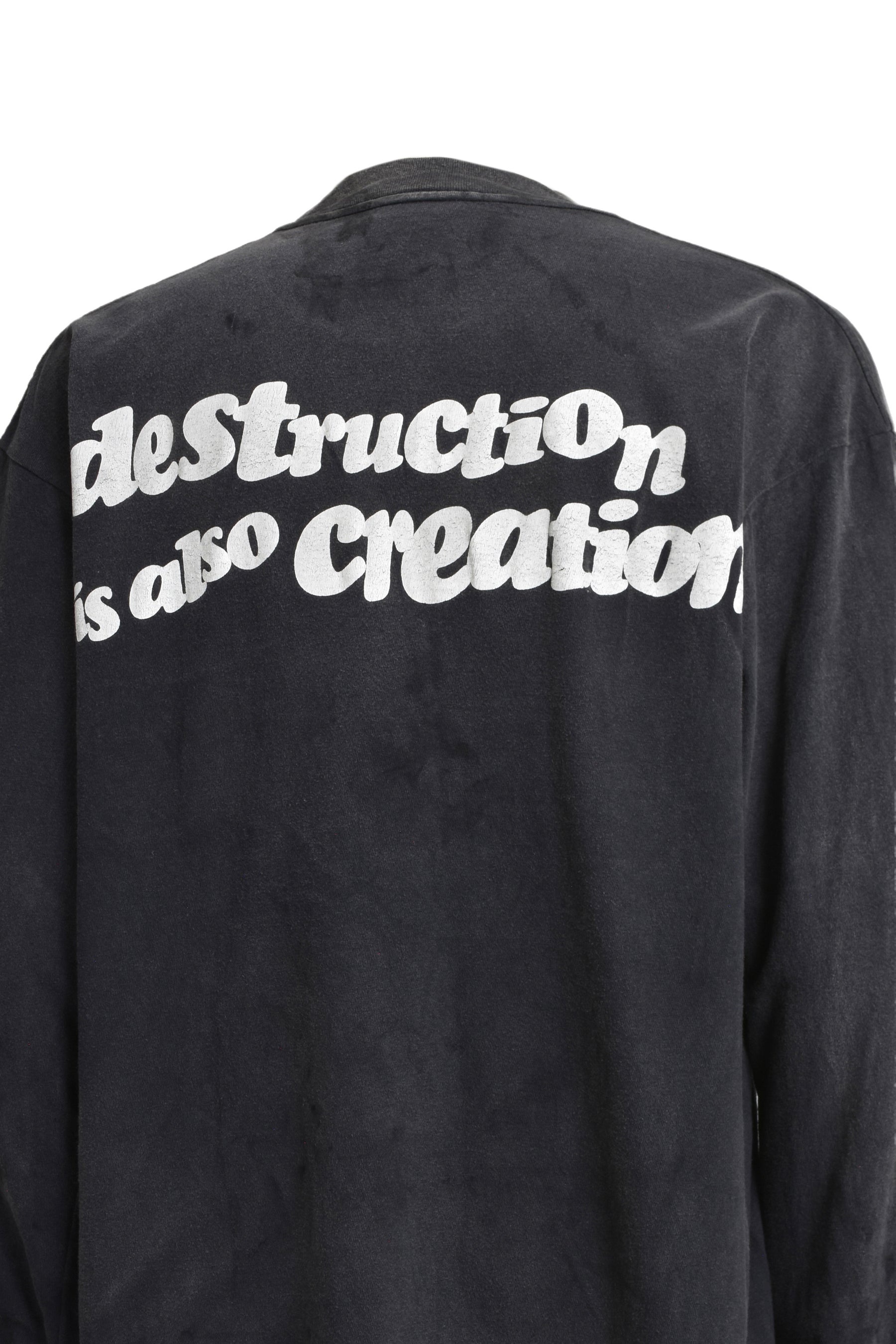 L/S T-SHIRT DESTRUCTION BLK - 5