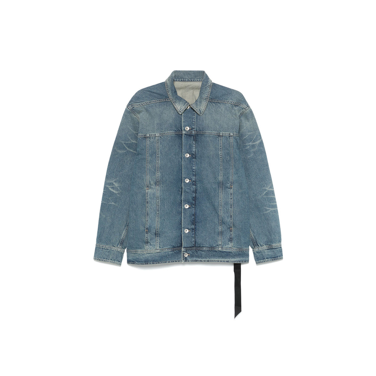 JUMBO DENIM JACKET (WASHED INDIGO) - 1