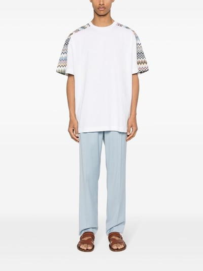 Missoni Cotton T-shirt with zigzag detail outlook