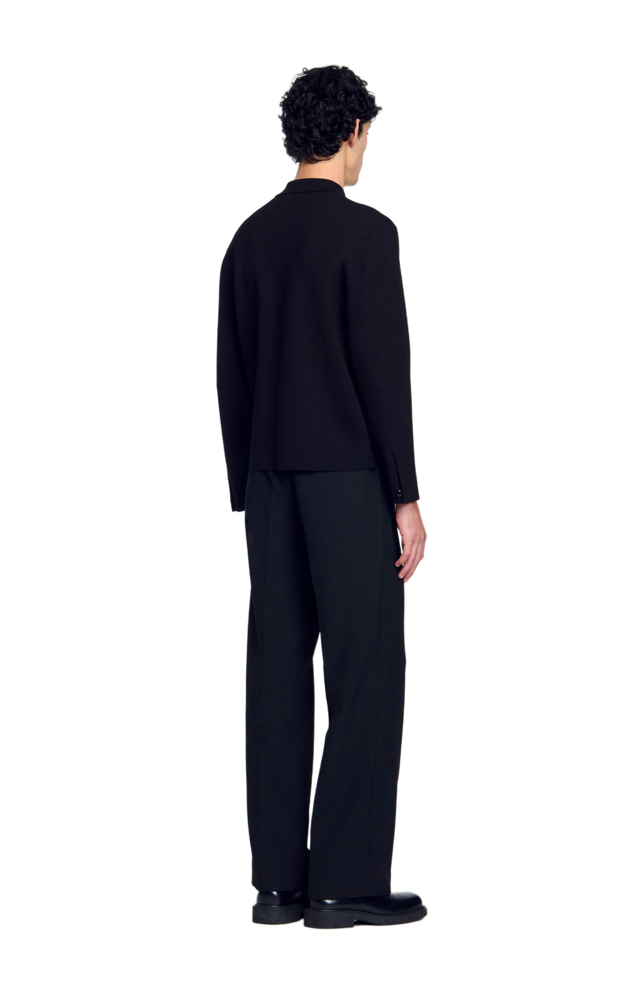 SANDRO Button-down cardigan in Black at Nordstrom - 2