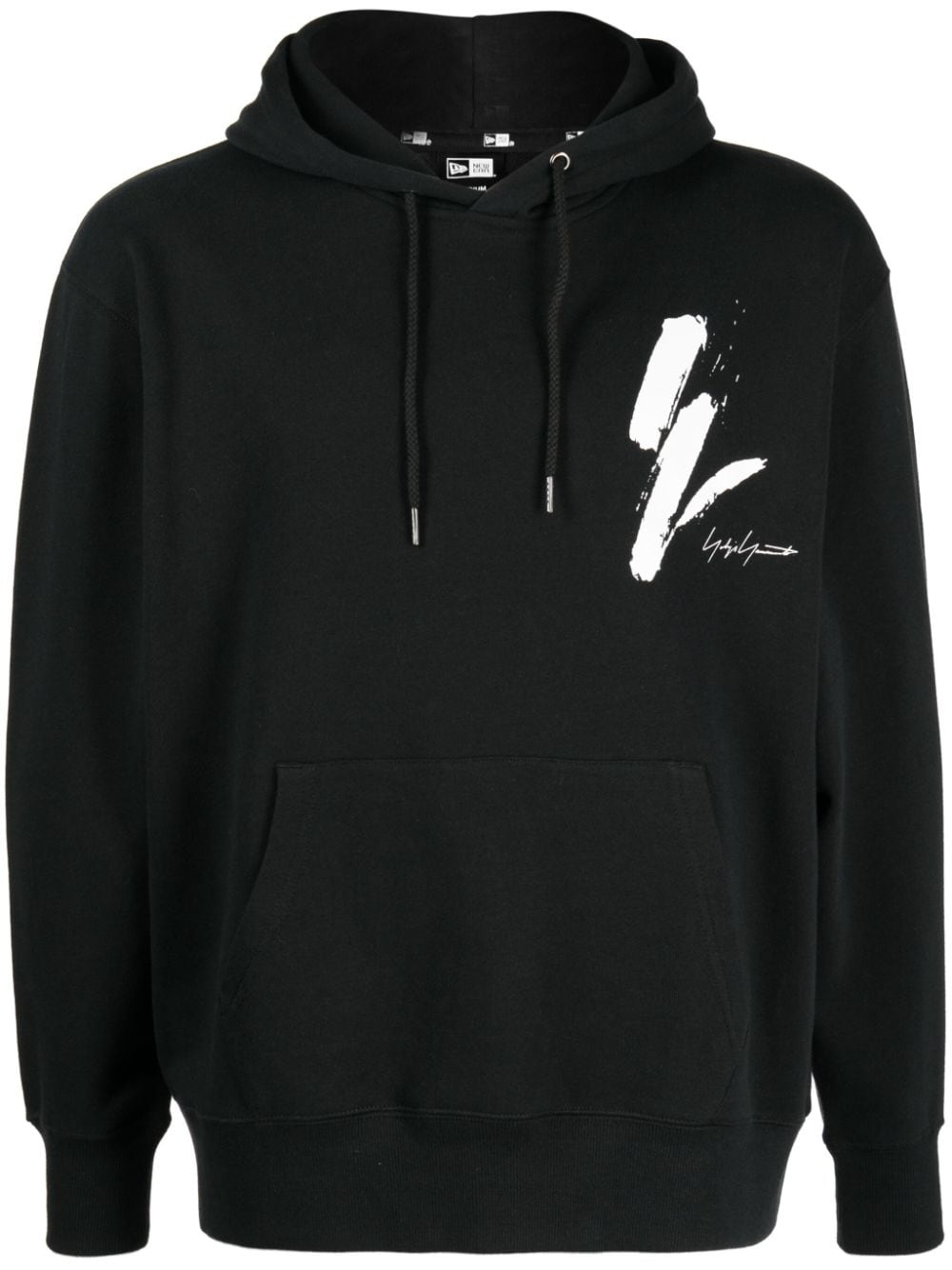 x New Era logo-print cotton hoodie - 1